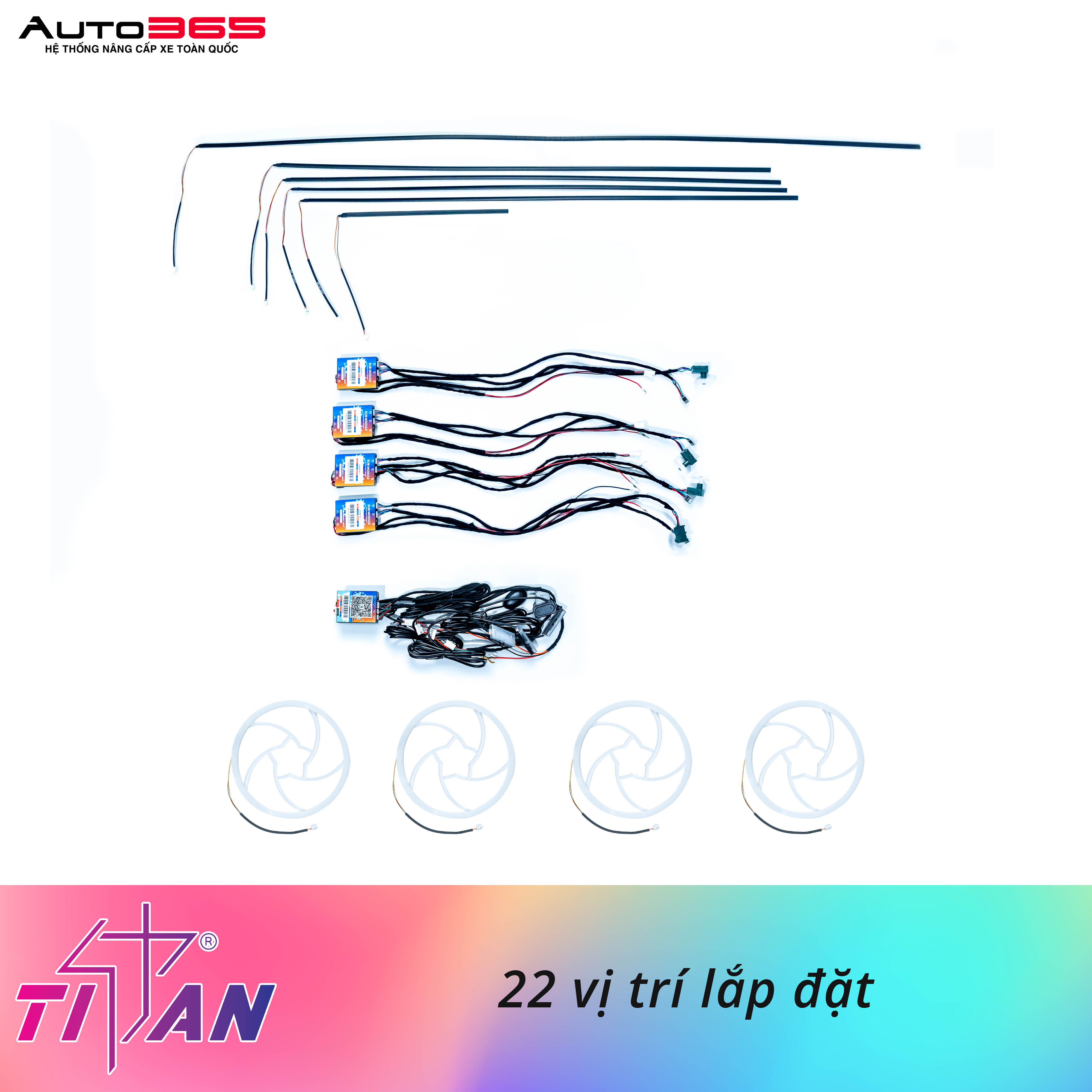 LED VIỀN NỘI THẤT TITAN ULTRA LIGHT - 22 IN 1